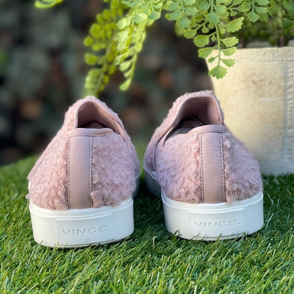 Vince🍁🍂Blair Faux-shearling Slip on sneakers size 38 US 8 - Picture 8 of 11